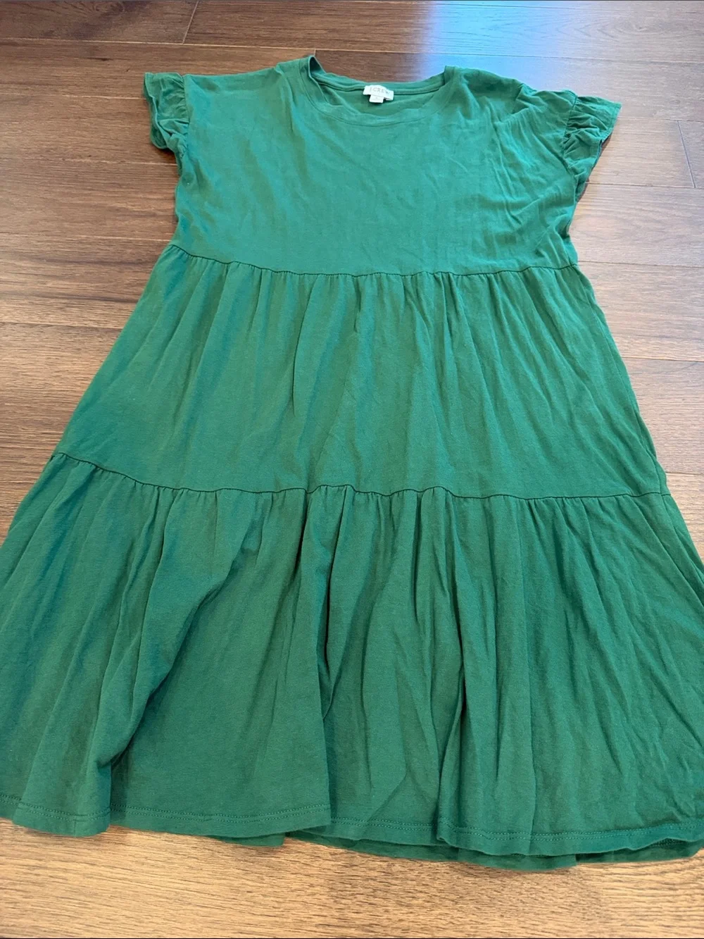 J. Crew Women’s Green Tiered Dress Size Small - C1-108